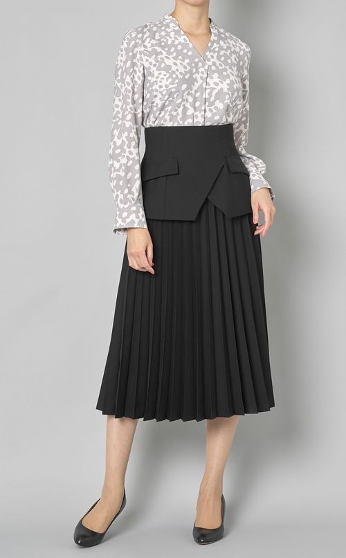 コルセットプリーツスカート