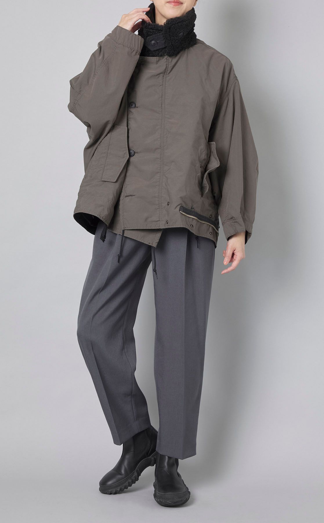 beautiful people｜アルファダブルエンドモッズコート