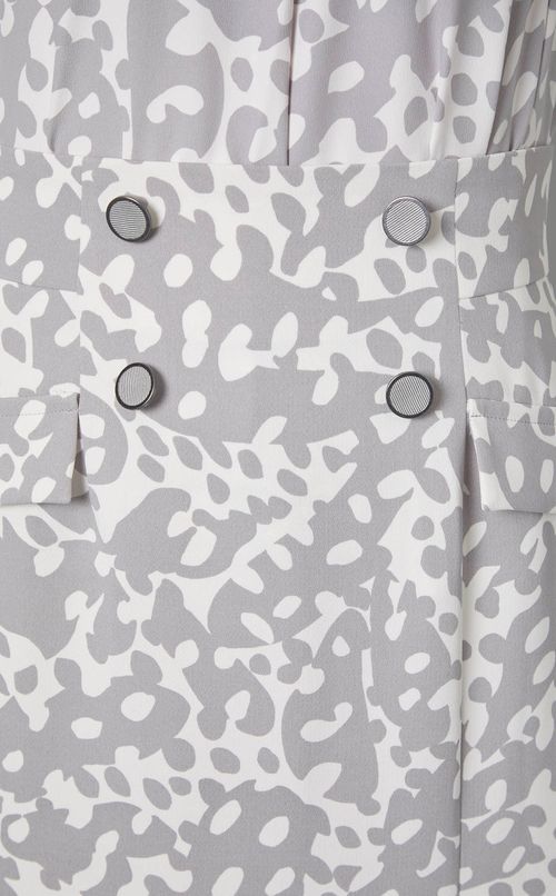 アブストラクトドットプリントスカート