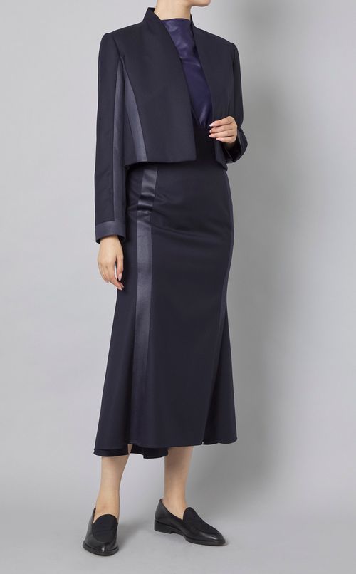 ジョーゼットドレープブラウス