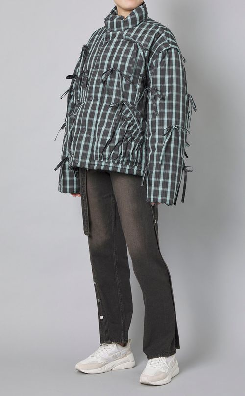 ダブルウエストツイストデニムパンツ