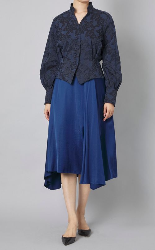 ストレッチサテンギャザースカート