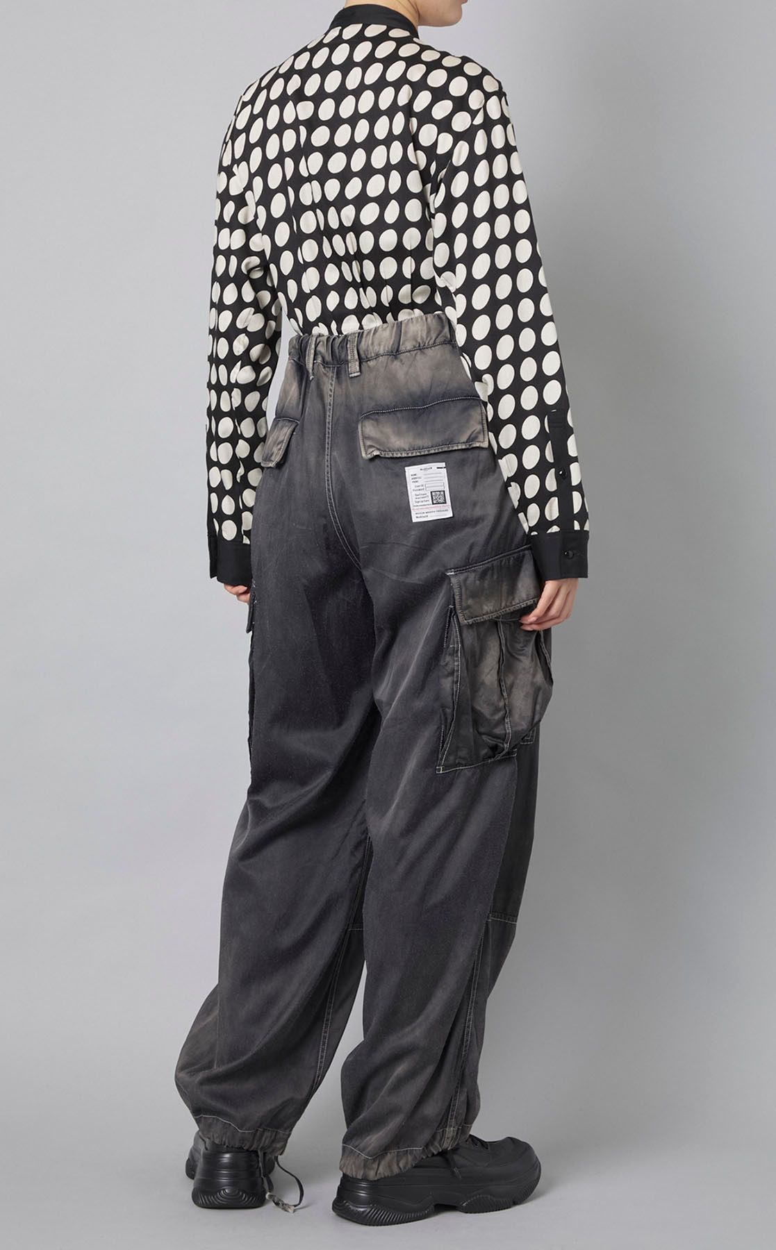 Maison MIHARA YASUHIRO｜サテンカーゴパンツ