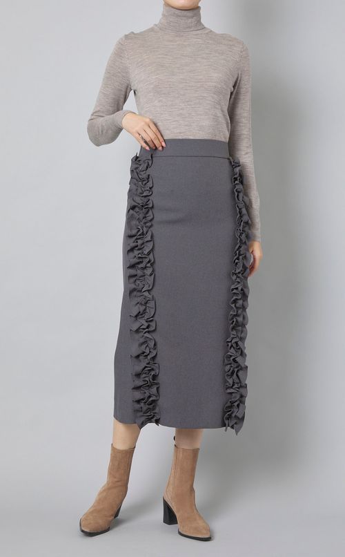 サイドフリルIラインスカート