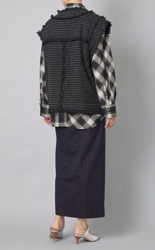 ファンシーツイードオーバーベスト