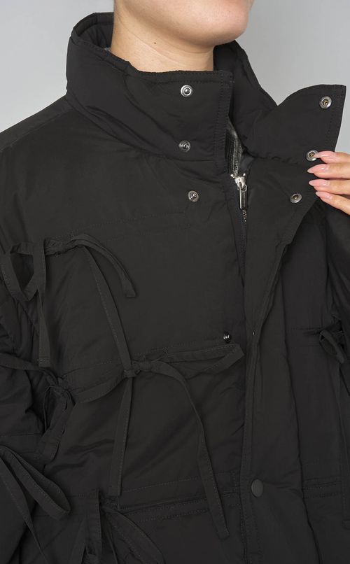 チェックリボンバファーブルゾン