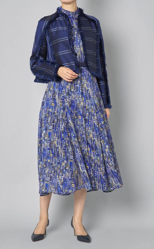 チェックジャガードジャケット