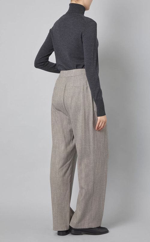 ウールツータックラップパンツ