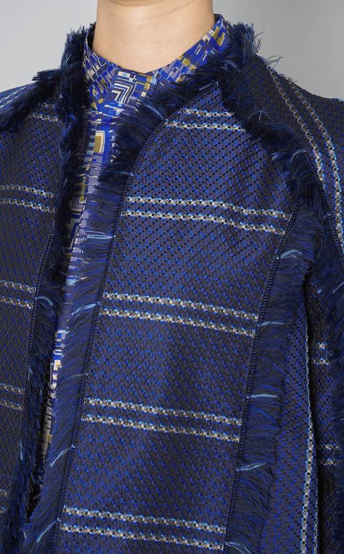 チェックジャガードジャケット