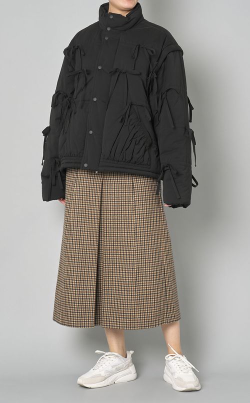 レイヤードボックスプリーツスカート