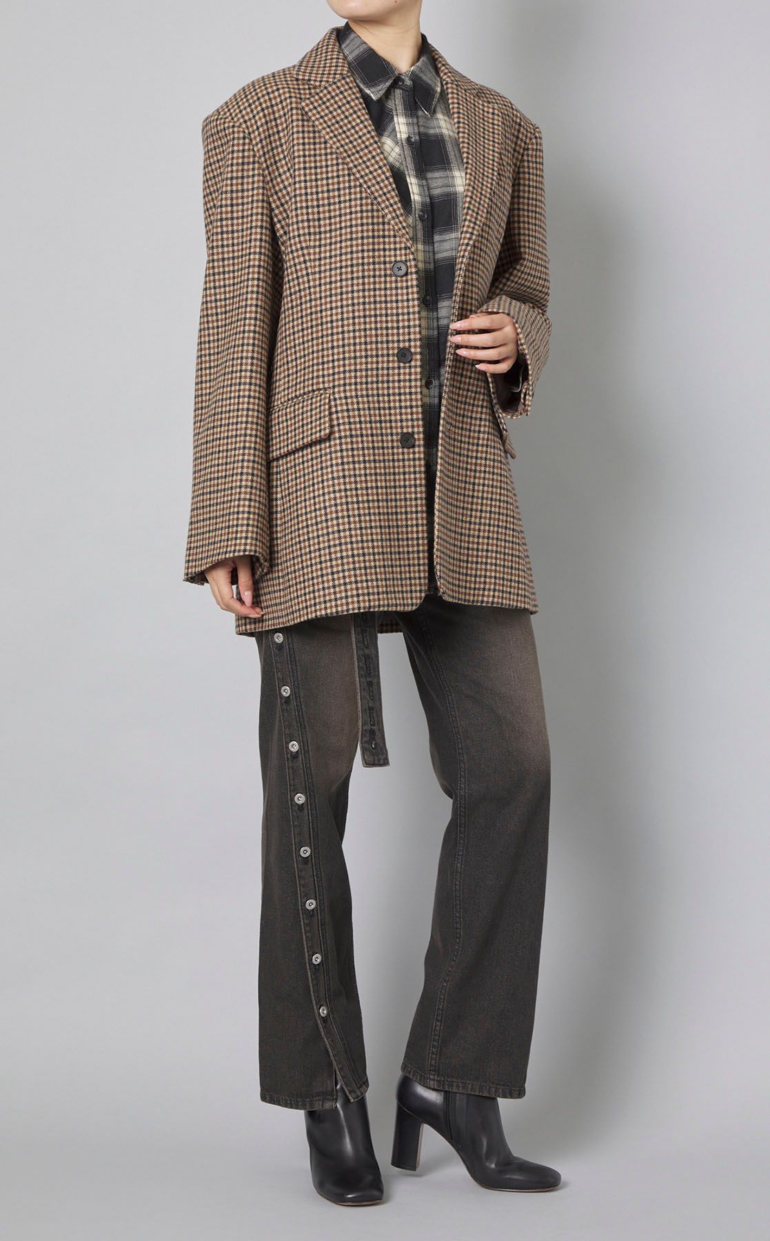 MAISON SPECIAL｜ダブルウエストツイストデニムパンツ