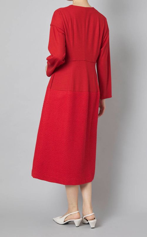 ウールシャツワンピース