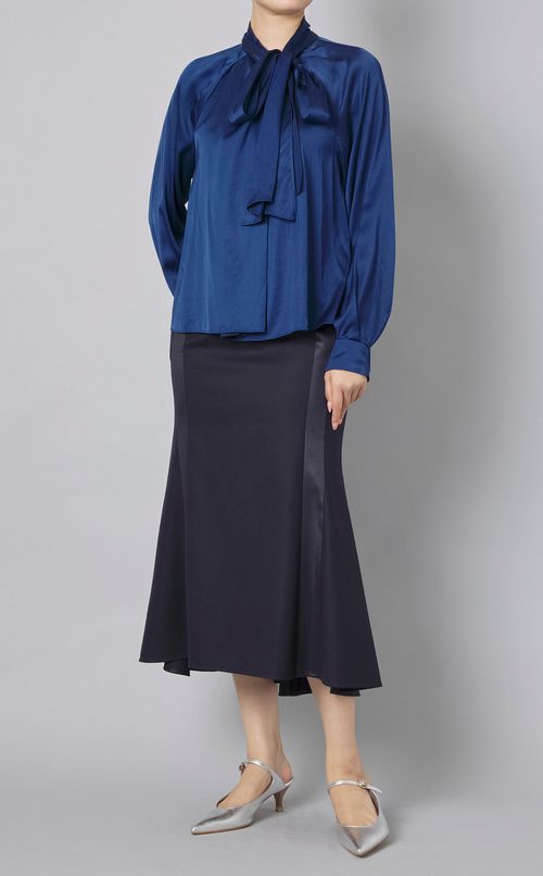 異素材コンビチューリップスカート