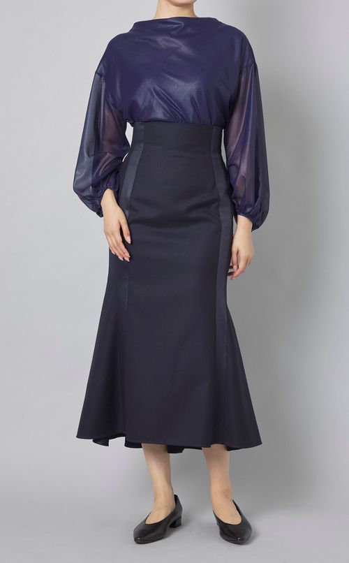 ジョーゼットドレープブラウス