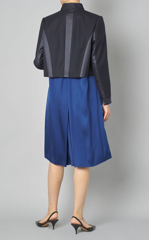 異素材コンビショートジャケット