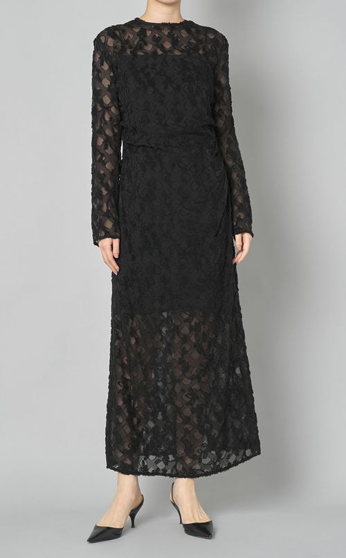 フラワージャガードレースワンピース