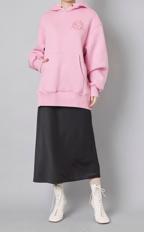 オーバーサイズミニロゴフーディスウェッ卜