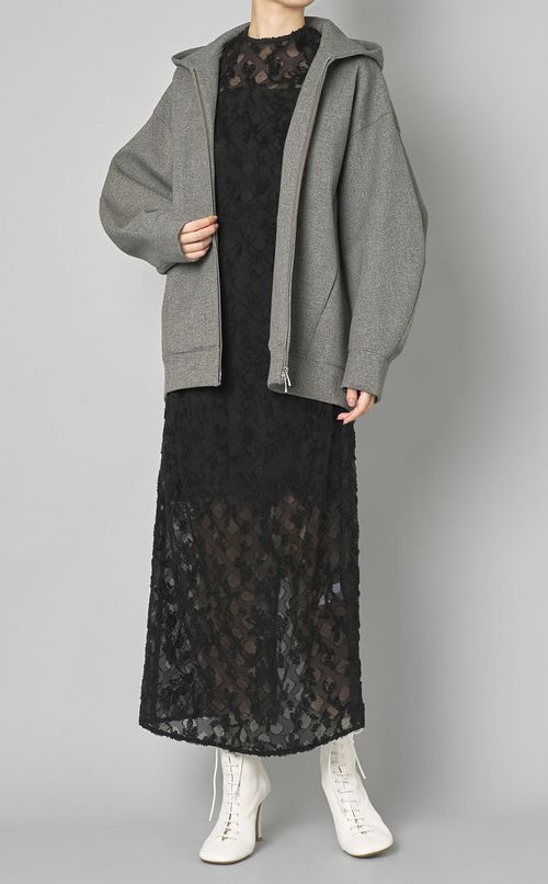 フラワージャガードレースワンピース