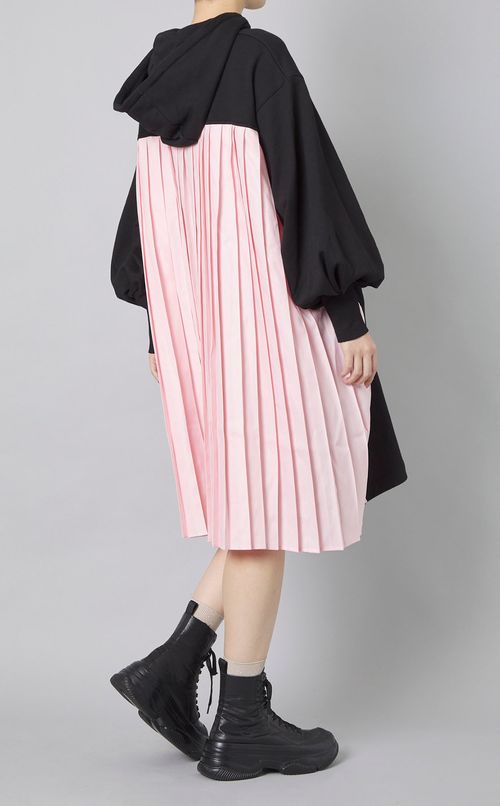 バックプリーツスウェットワンピース