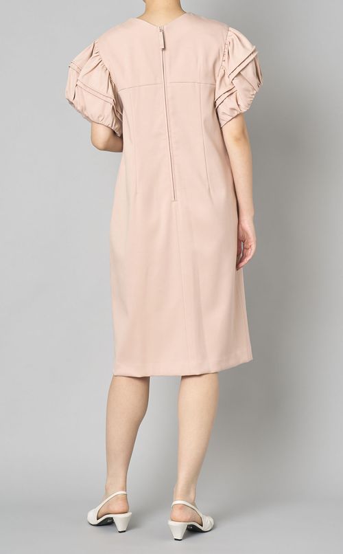 袖ボリュームコクーンワンピース