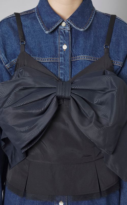 タフタボウキャミソールトップス