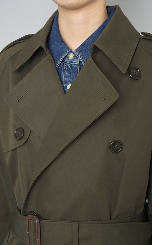 リラックスロングトレンチコート