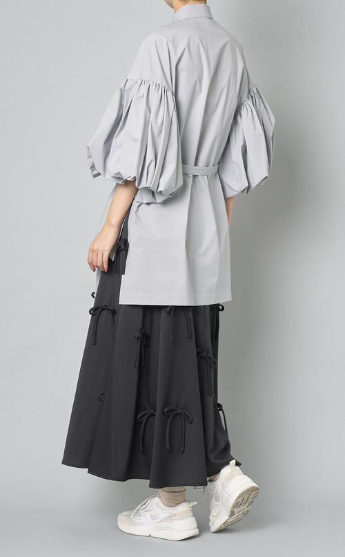 ブロードボリュームスリーブブラウス