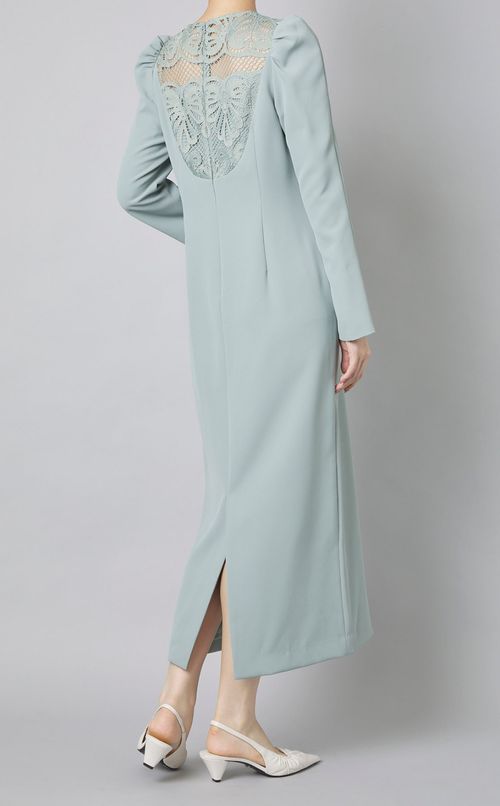 バックレースIラインワンピース