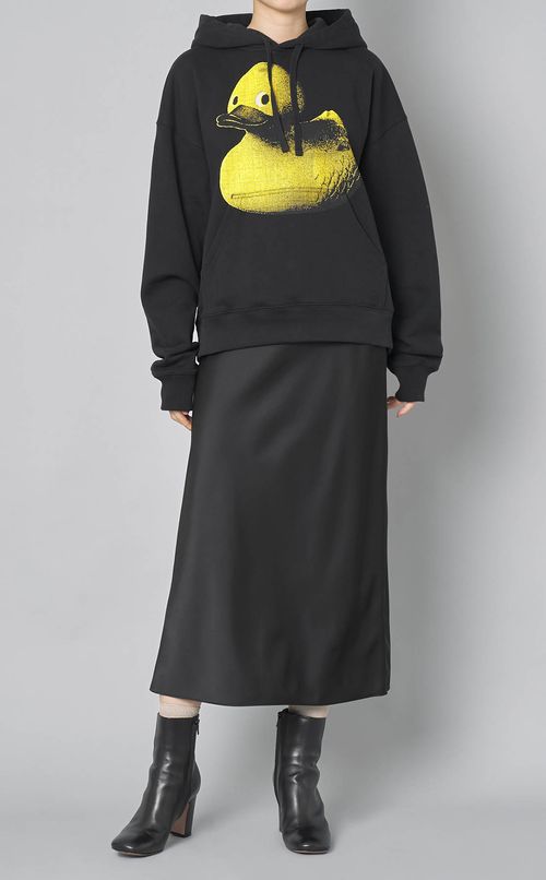 ダックプリントフーディースウェット