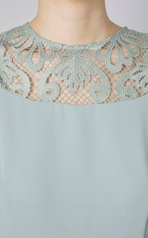 バックレースIラインワンピース