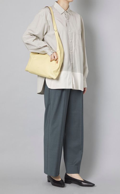 ウールトロツータックストレートパンツ