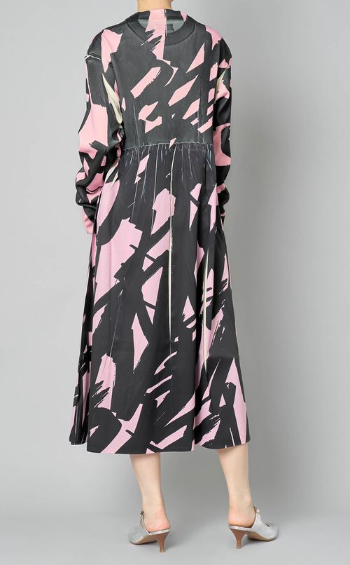 ダイレクトプリン卜リブギャザーワンピース