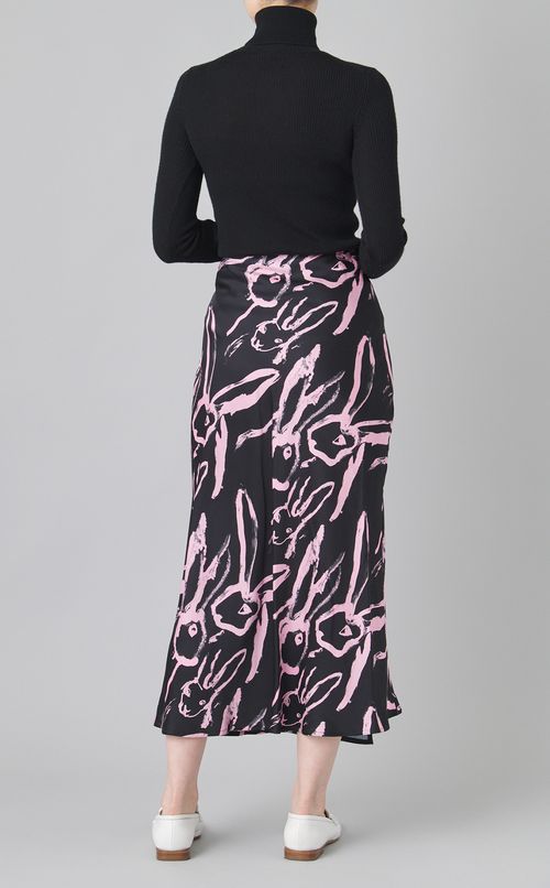 ラビットハンドプリントスカート