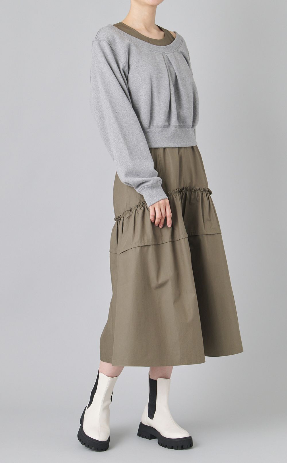 ダブルレイヤードワンピース