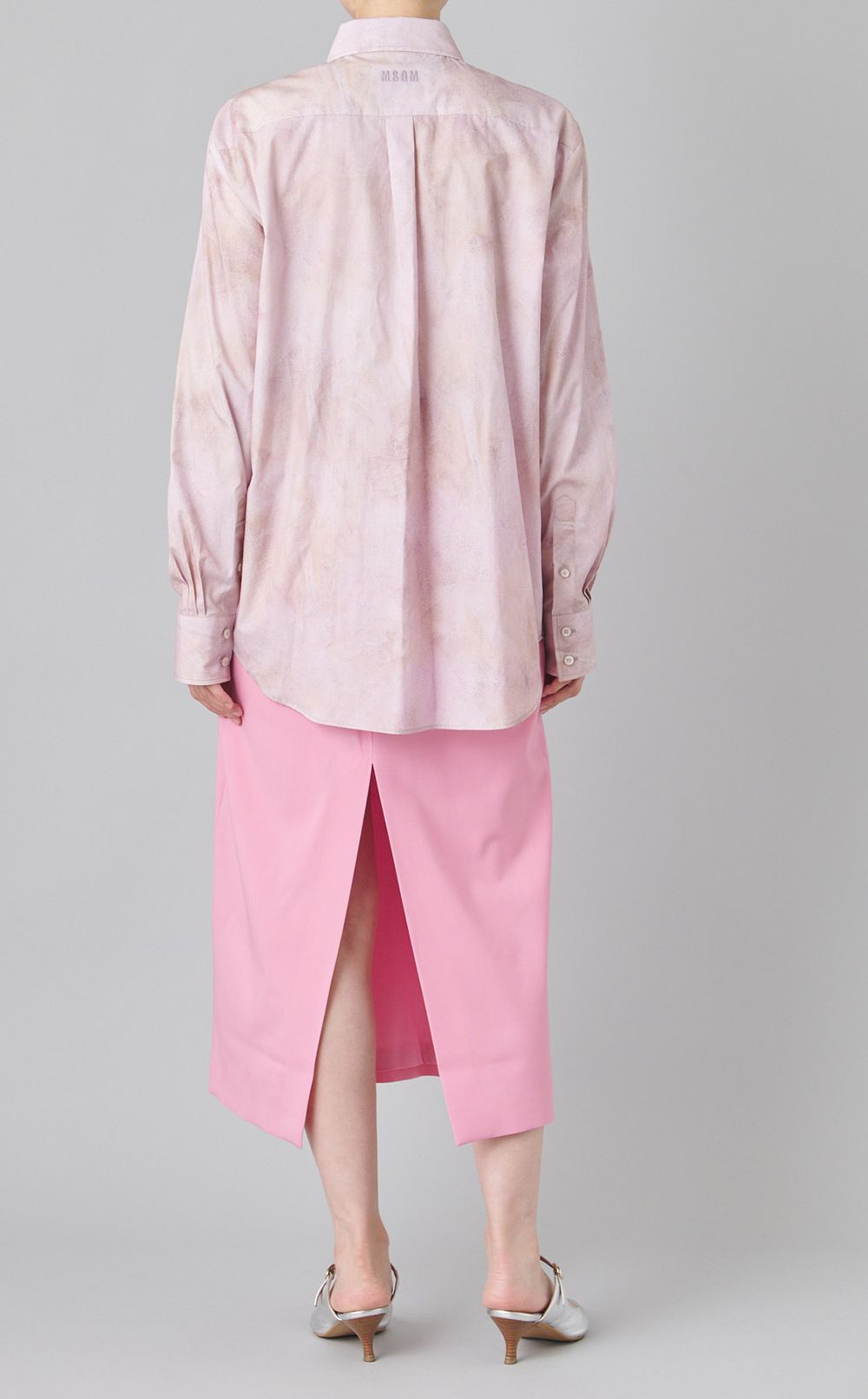 コットンローズブーケプリントシャツ