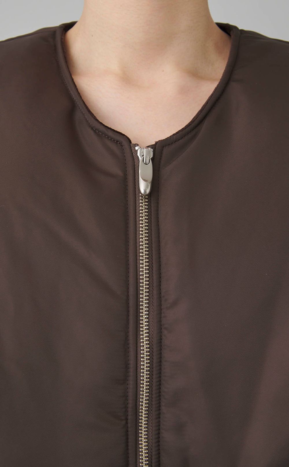 ラウンドシェイプ中綿ブルゾン