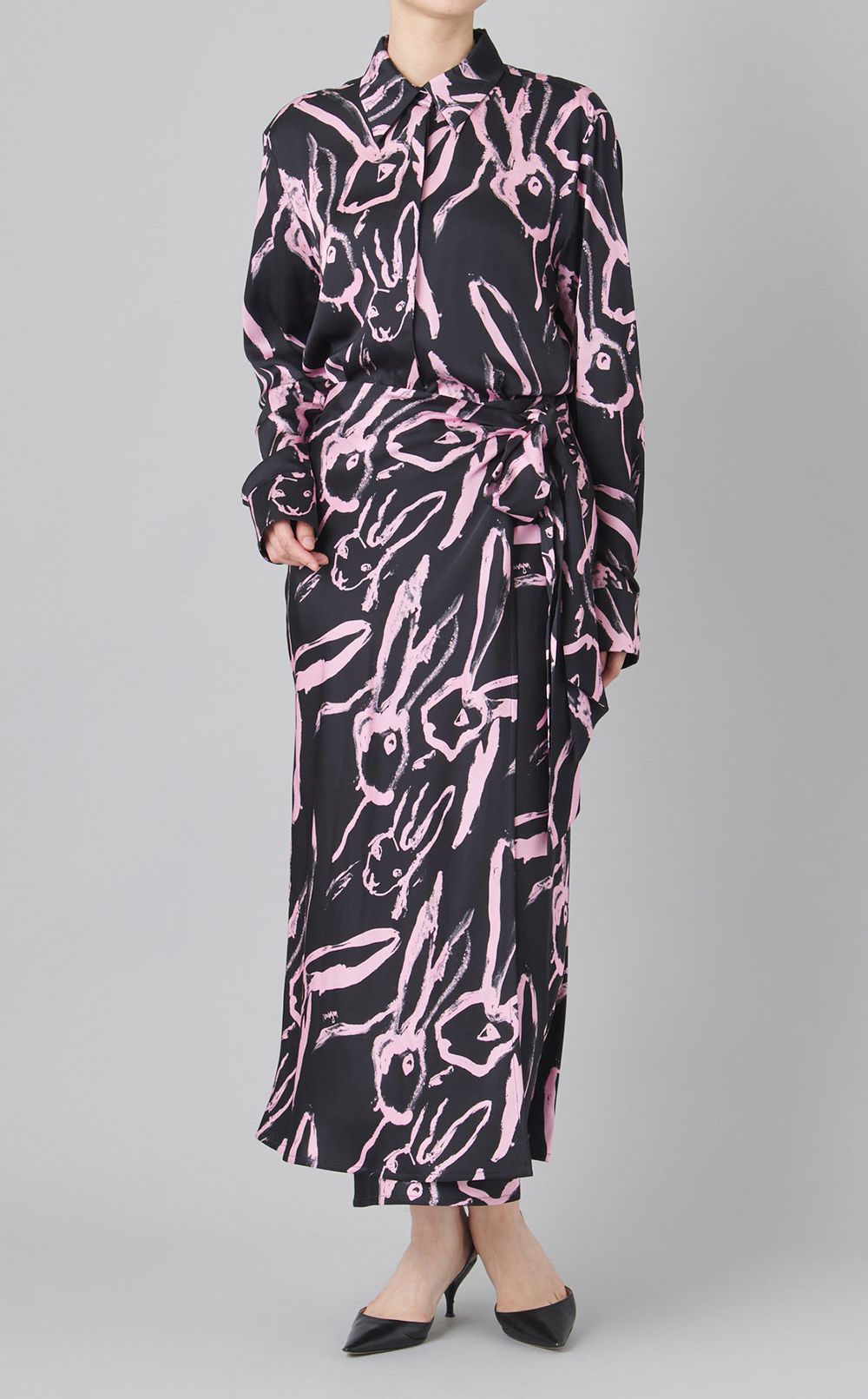 ラビットハンドプリントシャツ