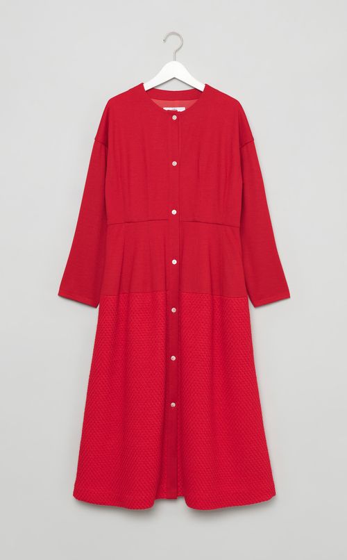 ウールシャツワンピース