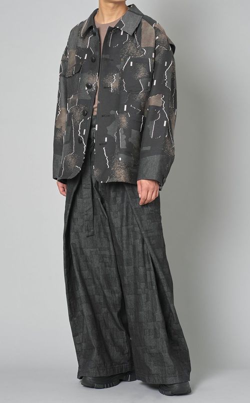 デニムジャカードブルゾン