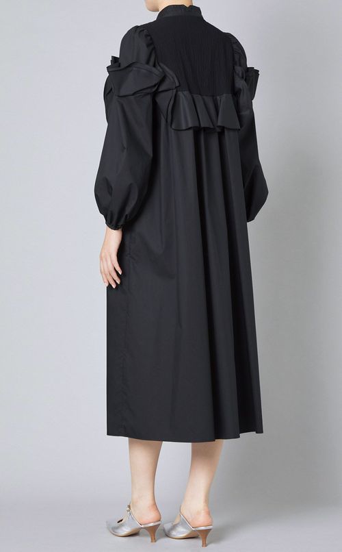 フリルシャツワンピース