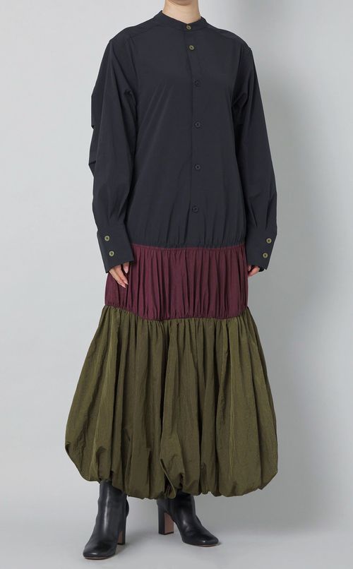 バルーンシャツワンピース