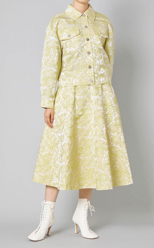 ローズジャガードフレアスカート