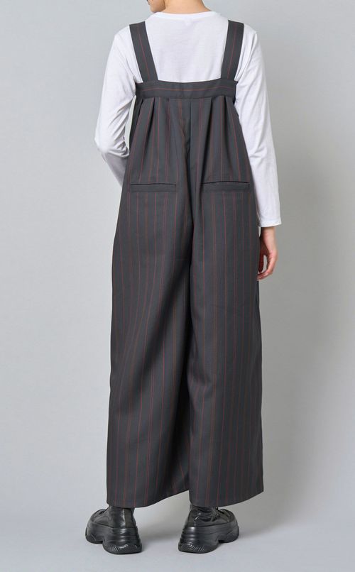 ピンストライプオールインワン