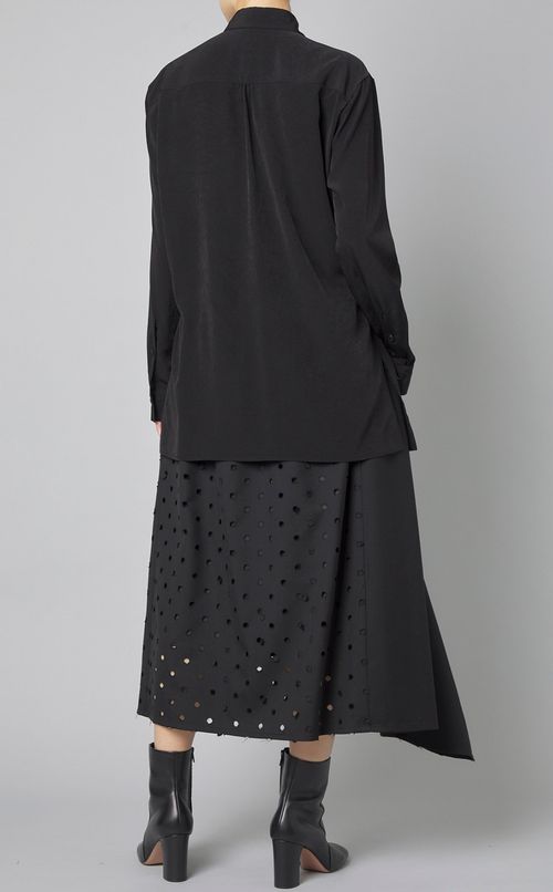 フロントギャザーフリルシャツ