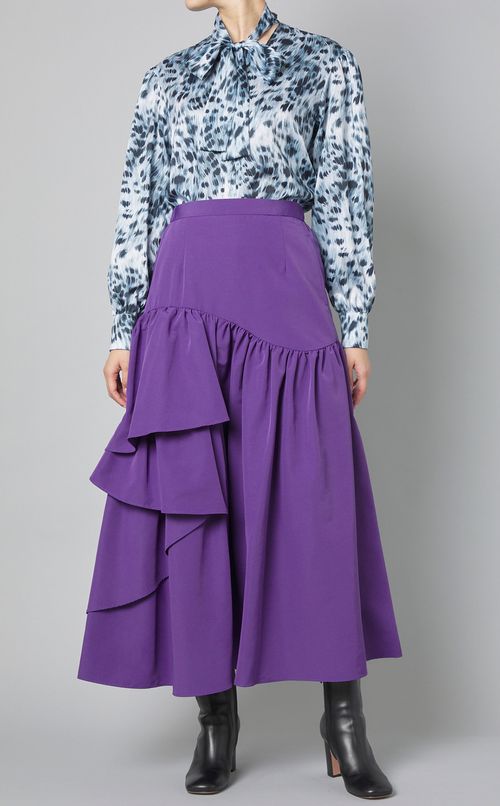 アシンメトリーティアードスカート