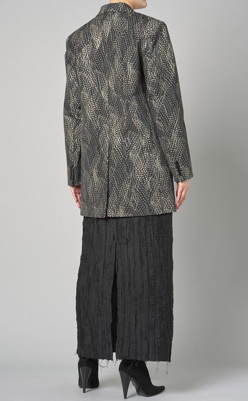 フェザープリントテーラードジャケット