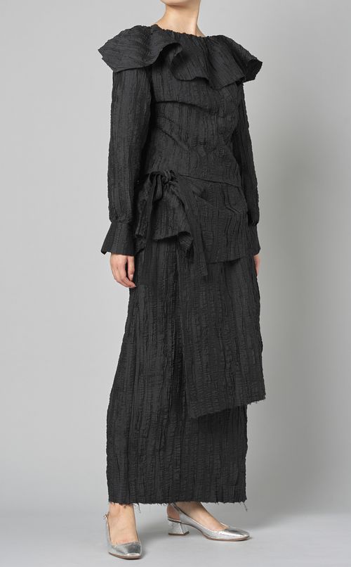 ラッフルフリルベルトタイトスカート