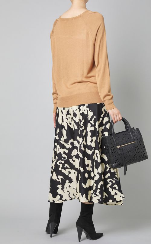 DOPPIAカットワークレザーバッグ