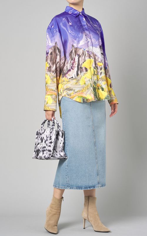 プリントレギュラーカラーシャツ