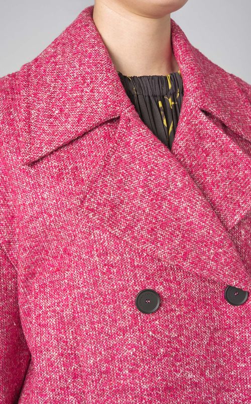 ネップツイードコクーンコート